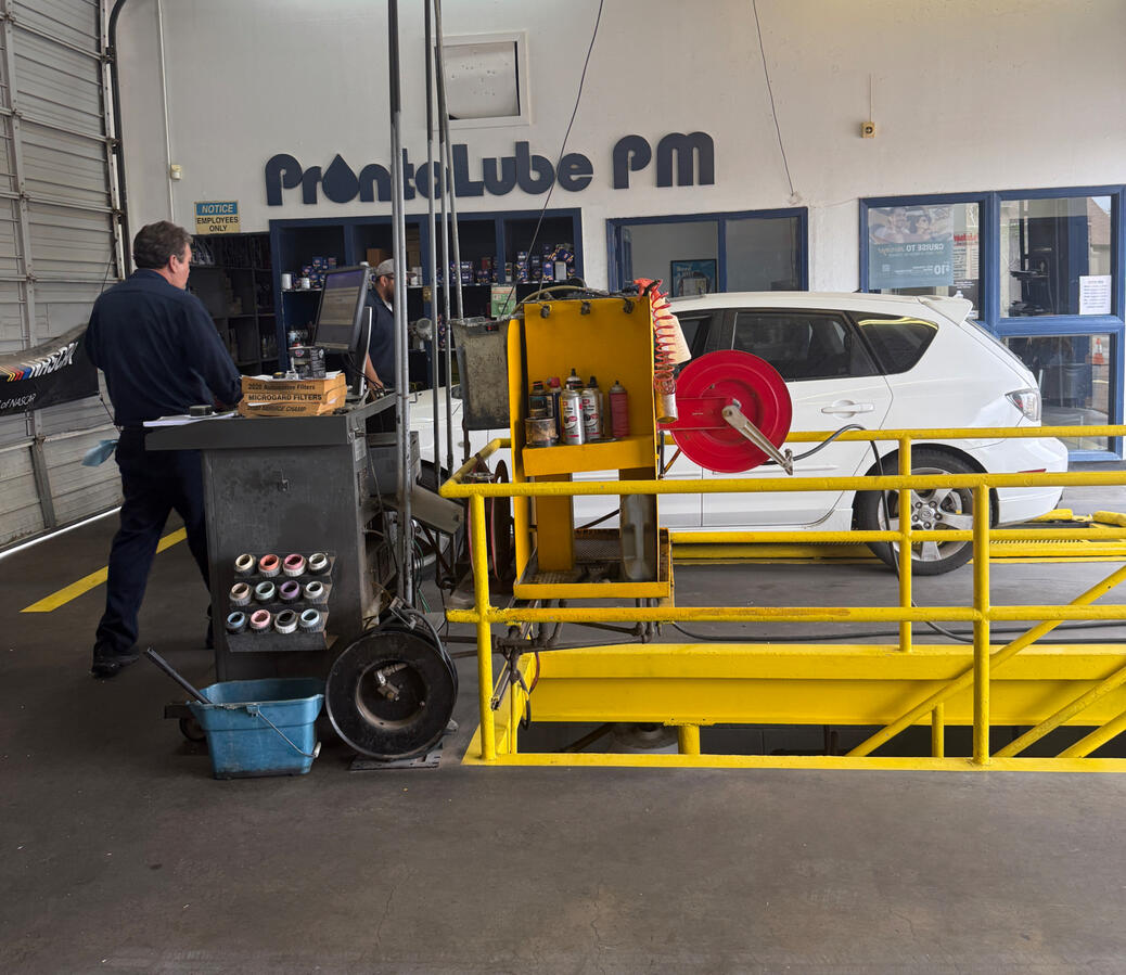 Untitled Vehicle inspection and oil change at J&A Lube in El Paso, TX.”